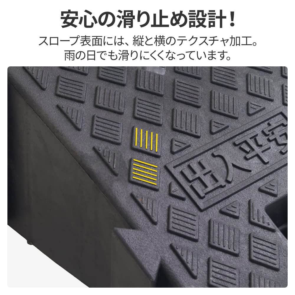 Amazon.co.jp: life_mart 【 2個セット 】 連結 段差プレート スロープ 