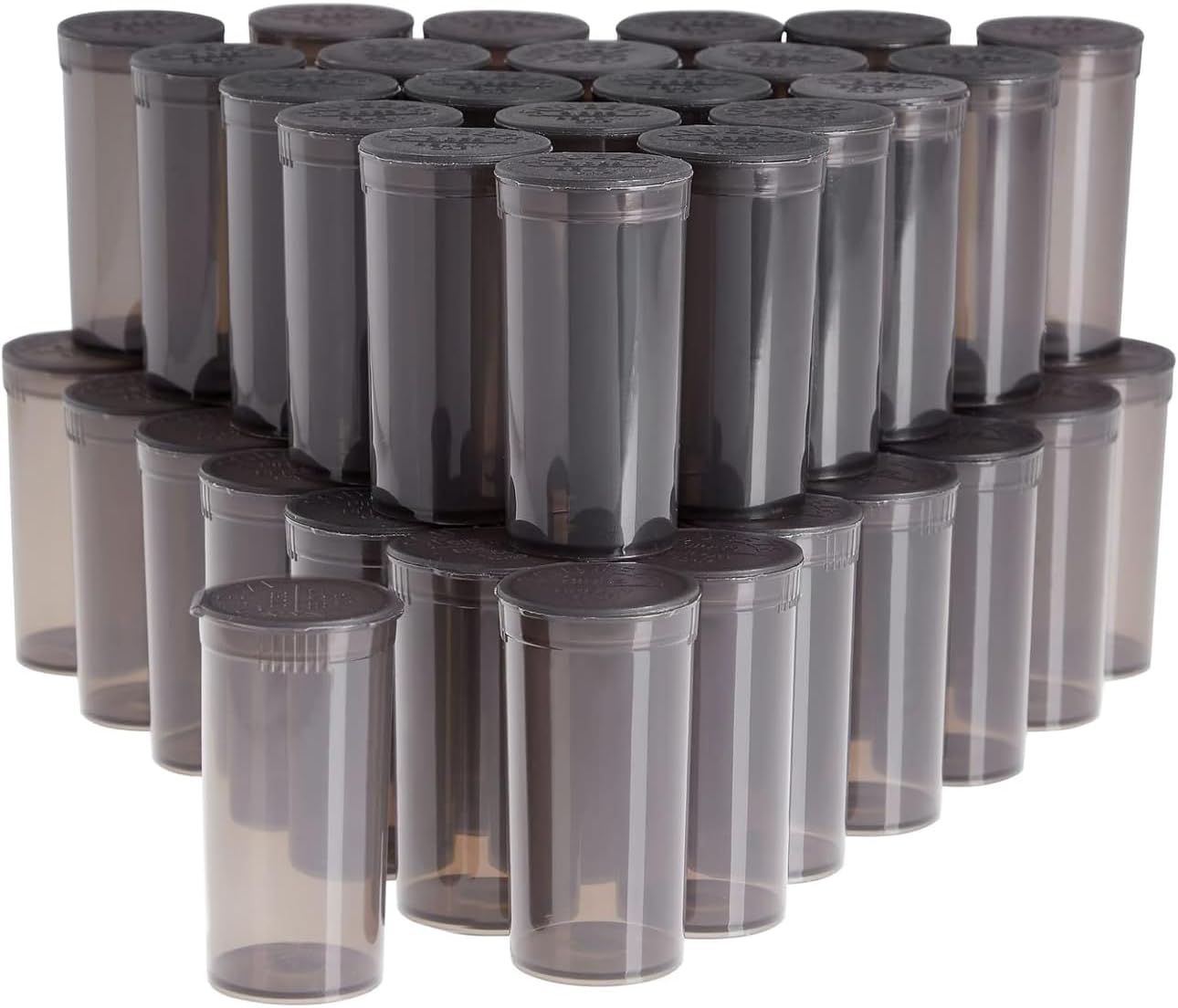 100Pcs Empty Pill Bottles with Caps, 13 Dram Empty Prescription Vial, Waterproof Airtight Joint Pill Bottles with Pop Top Caps, Medicine Container for Pill, Crafts, Candy, Supplements(Gold)