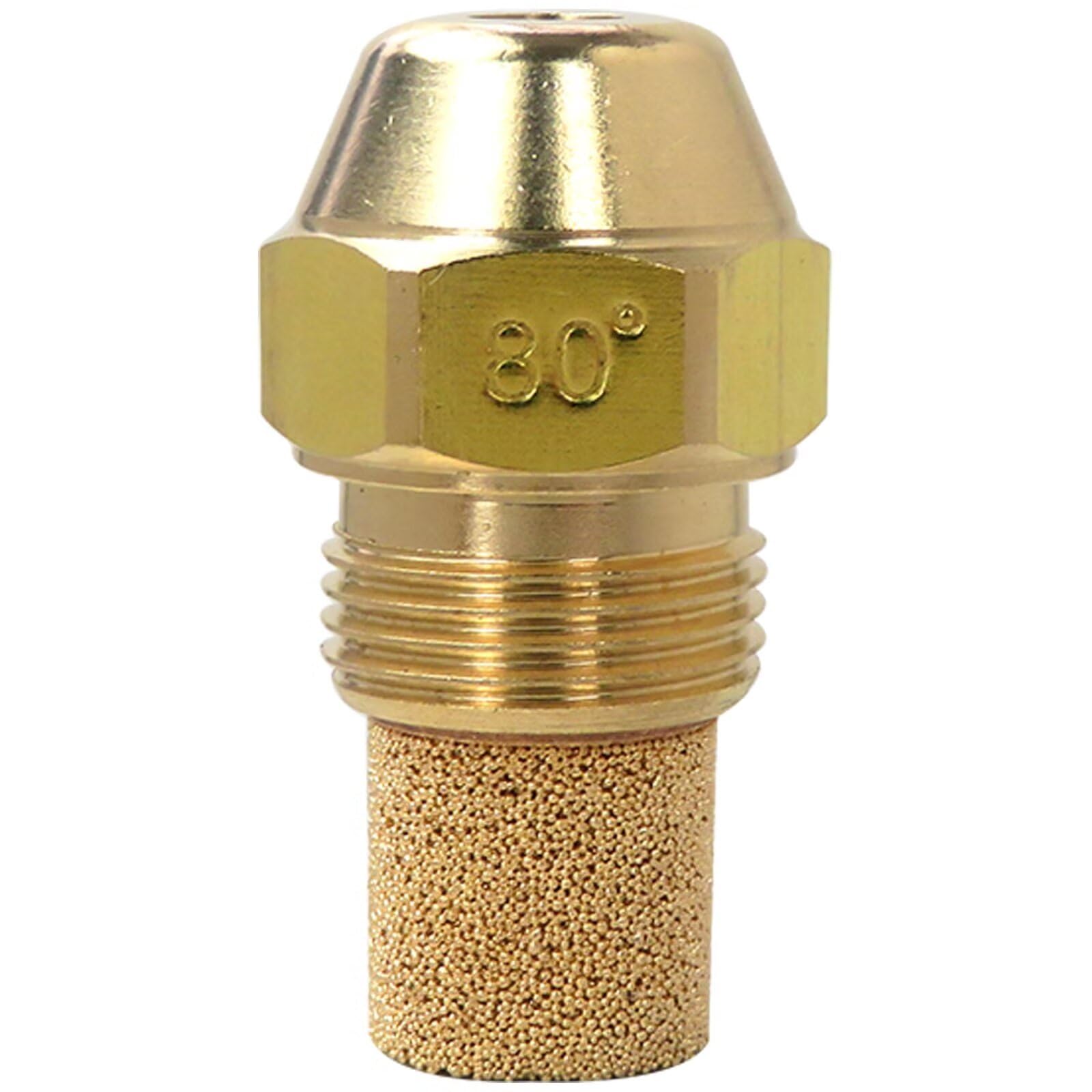 JRSHOME Upgraded 75-80A Oil Burner Nozzle, .75 degree 80 gph A Hollow, Oil Nozzle, for oil boilers and oil furnaces, fine filter A HOLLOW Spray