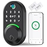 Smart Deadbolt Door Lock with Keypad:Yamiry Fingerprint Keyless Entry Deadbolt,Digital Smart Locks for Front Door,Electronic Code,Easy Installation