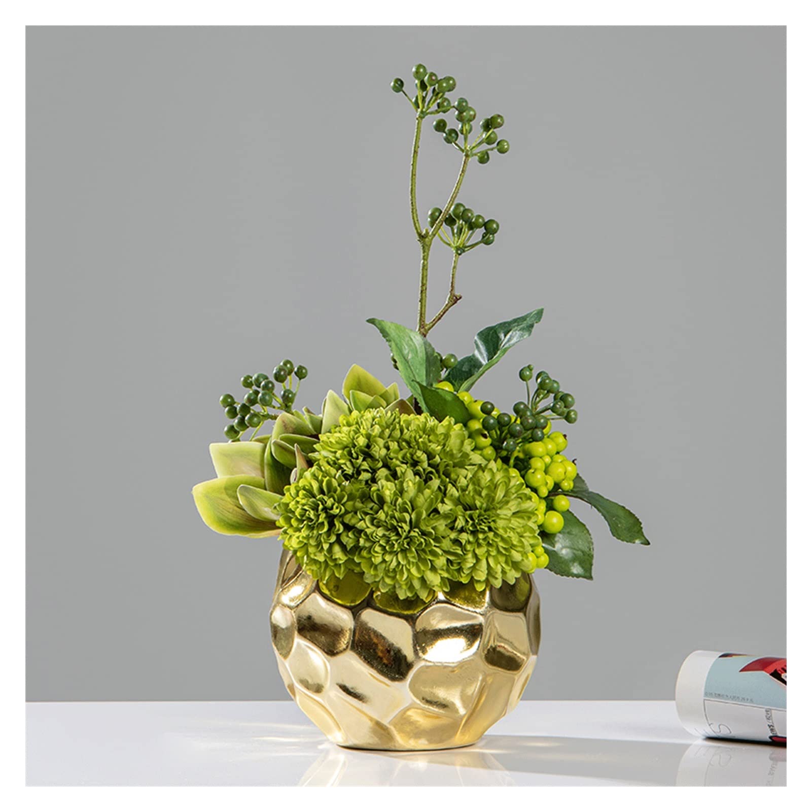 Fausse plantes en pot pour remplacer les fleurs qui fannent décoration maison durable