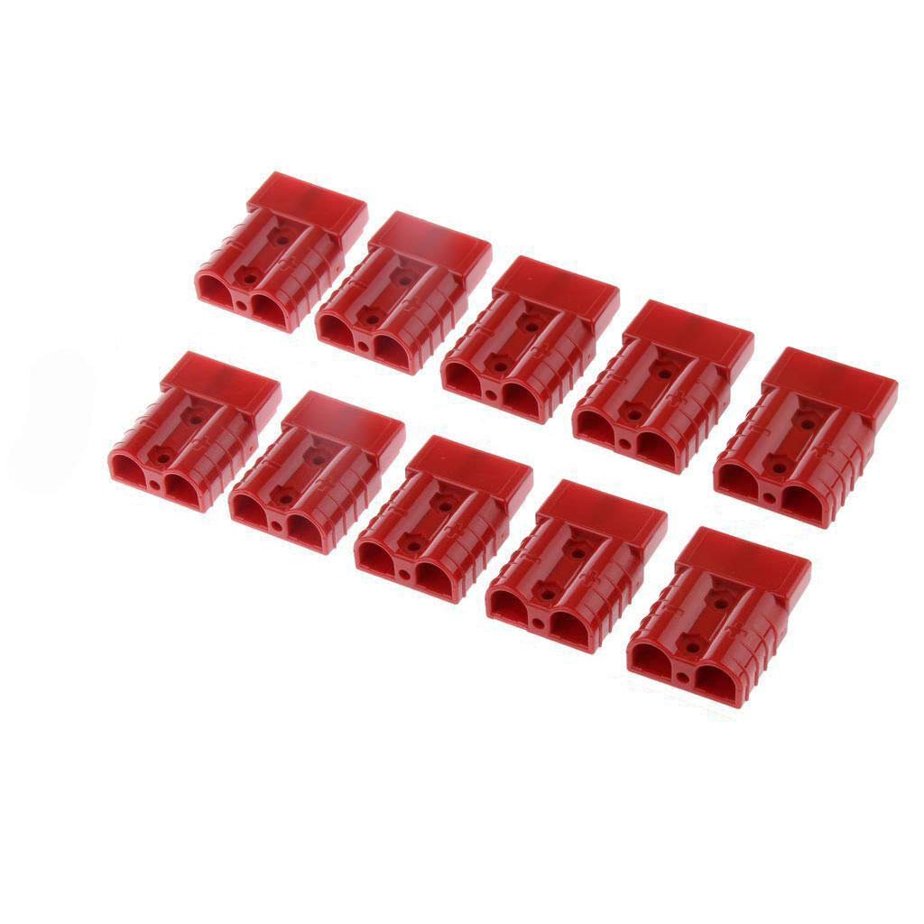 Generic 10pcs Red 50A Quick Connect Winch Connector Plug Power Supply