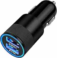 Amazon.co.jp: シガーソケットUSB 2ポートカーチャージャー 30W
