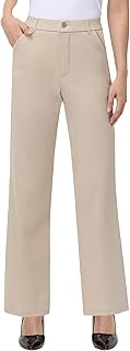 Sponsored Ad - iChosy Womens High Waist Wide Straight Leg Trousers Casual Slacks Dress Pants with Pockets
