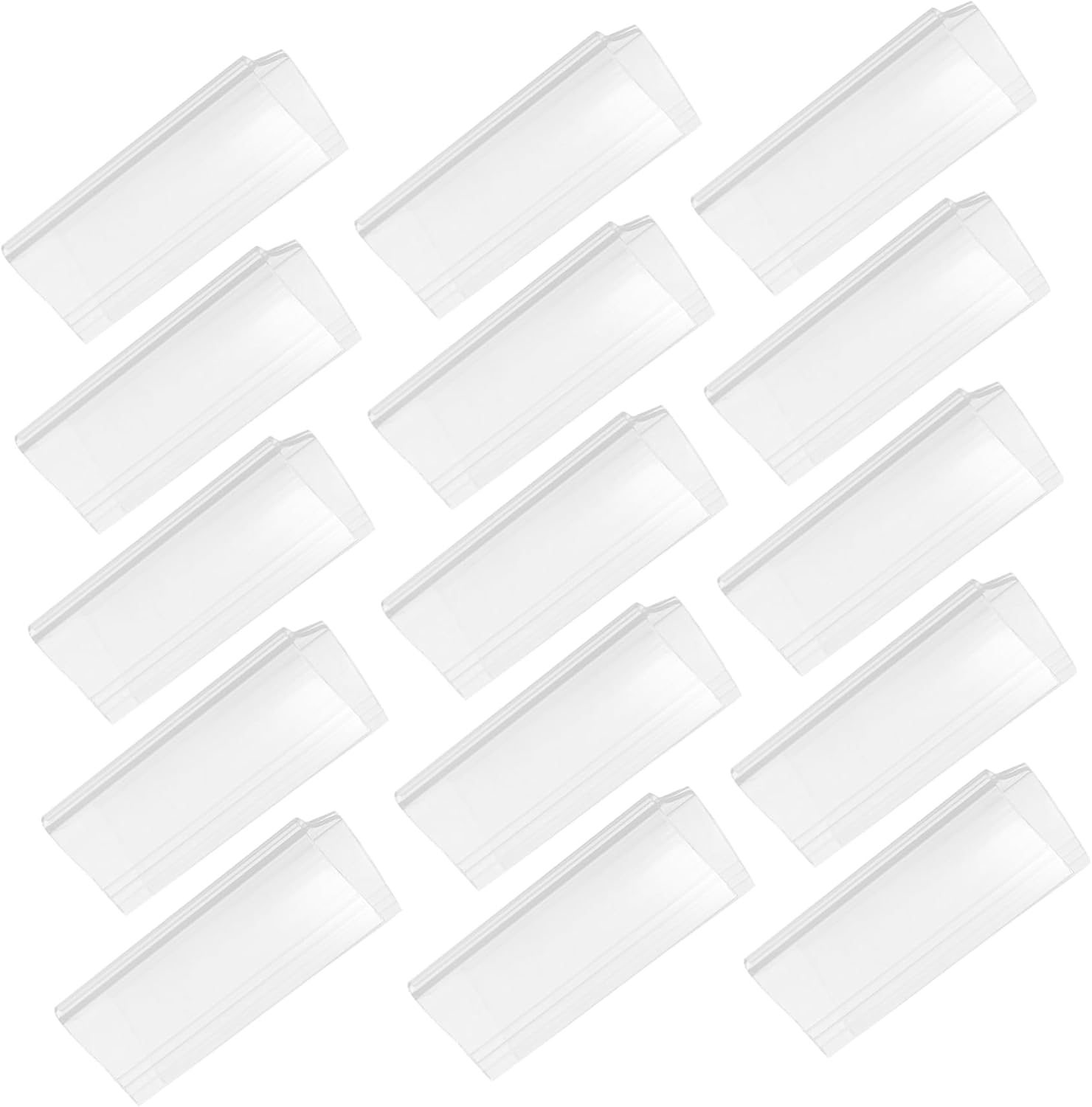 Supermarket Sign Holders 50pcs Plastic Wire Label Holders Holder for Storage Bins Pantry and Office