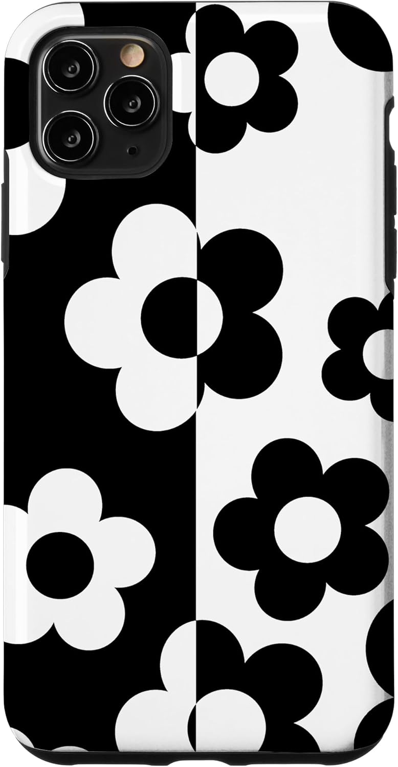 Color Block Daisy Split Color Indie Aesthetic 60's 70's Case for iPhone 11 Pro Max