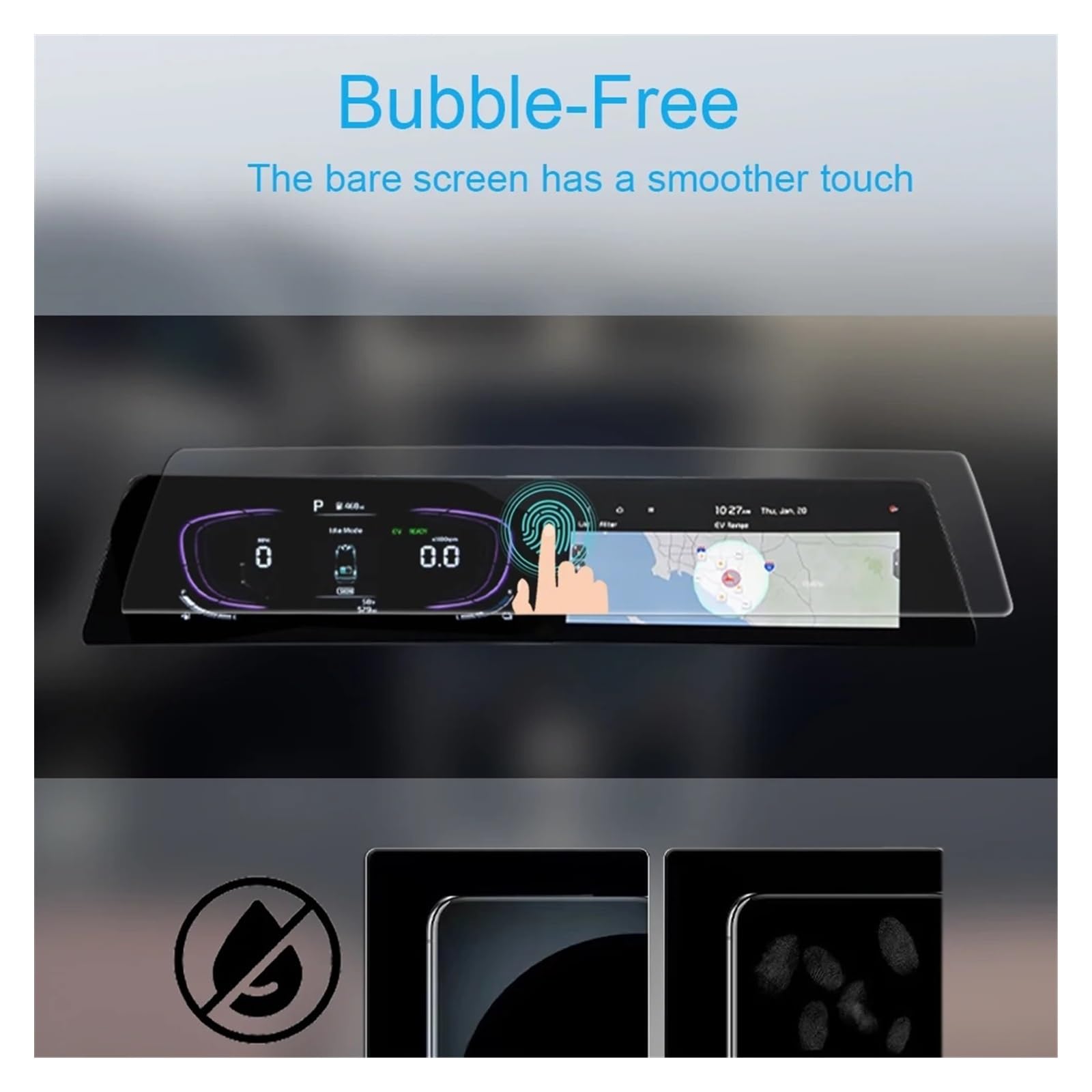 Bildschirm Anti-Fingerabdruck matt PPF TPU Film Auto Navigation Displayschutzfolie Refit Für K&ia Sportage NQ5 2021-2024 Displayfolie