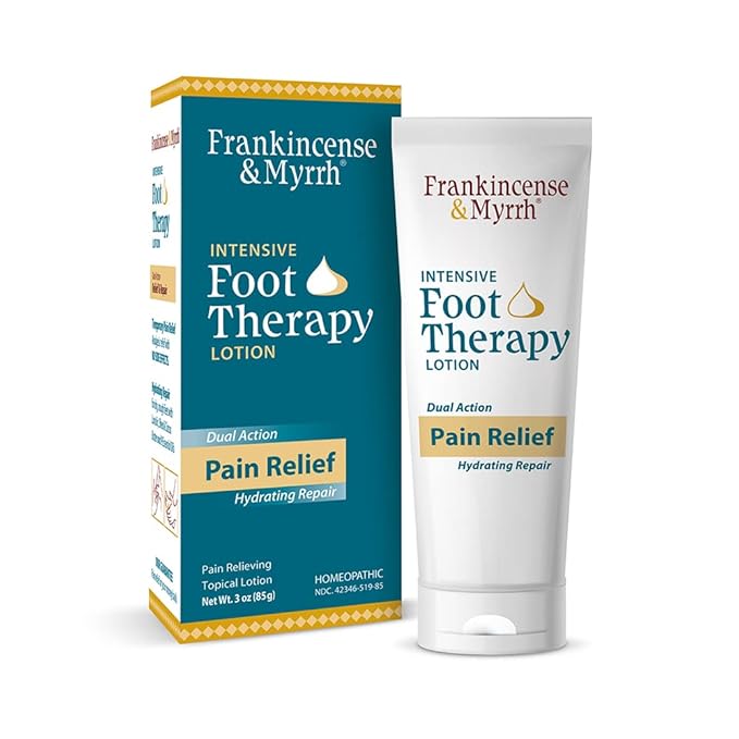 Frankincense & Myrrh Foot Pain Relief Lotion Intensive Foot Therapy Dual Action