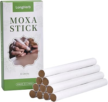 10 Pcs Pure Moxa Rolls, Handmade Moxa Sticks for Moxibustion | LongHerb 10 Pcs Pure Moxa Rolls, Handmade 10-Year Aged Mugwort Moxa Sticks for Moxibustion