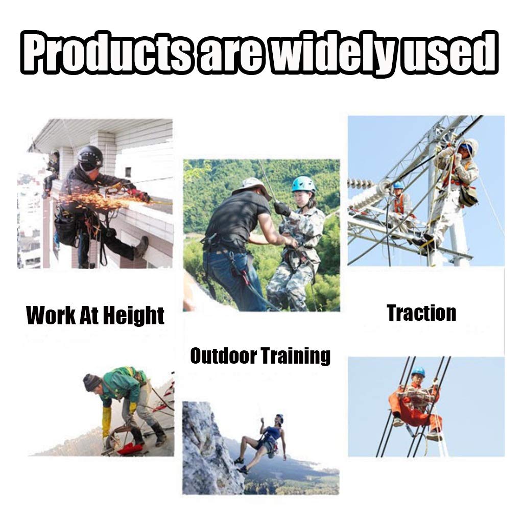 Cuerda de escalada Cuerda de seguridad multifuncional de 10 mm, Cuerda de protección de seguridad para aventuras al aire libre, Cuerda de escalada Cuerda de nylon ignífuga Cuerda de rapel, C