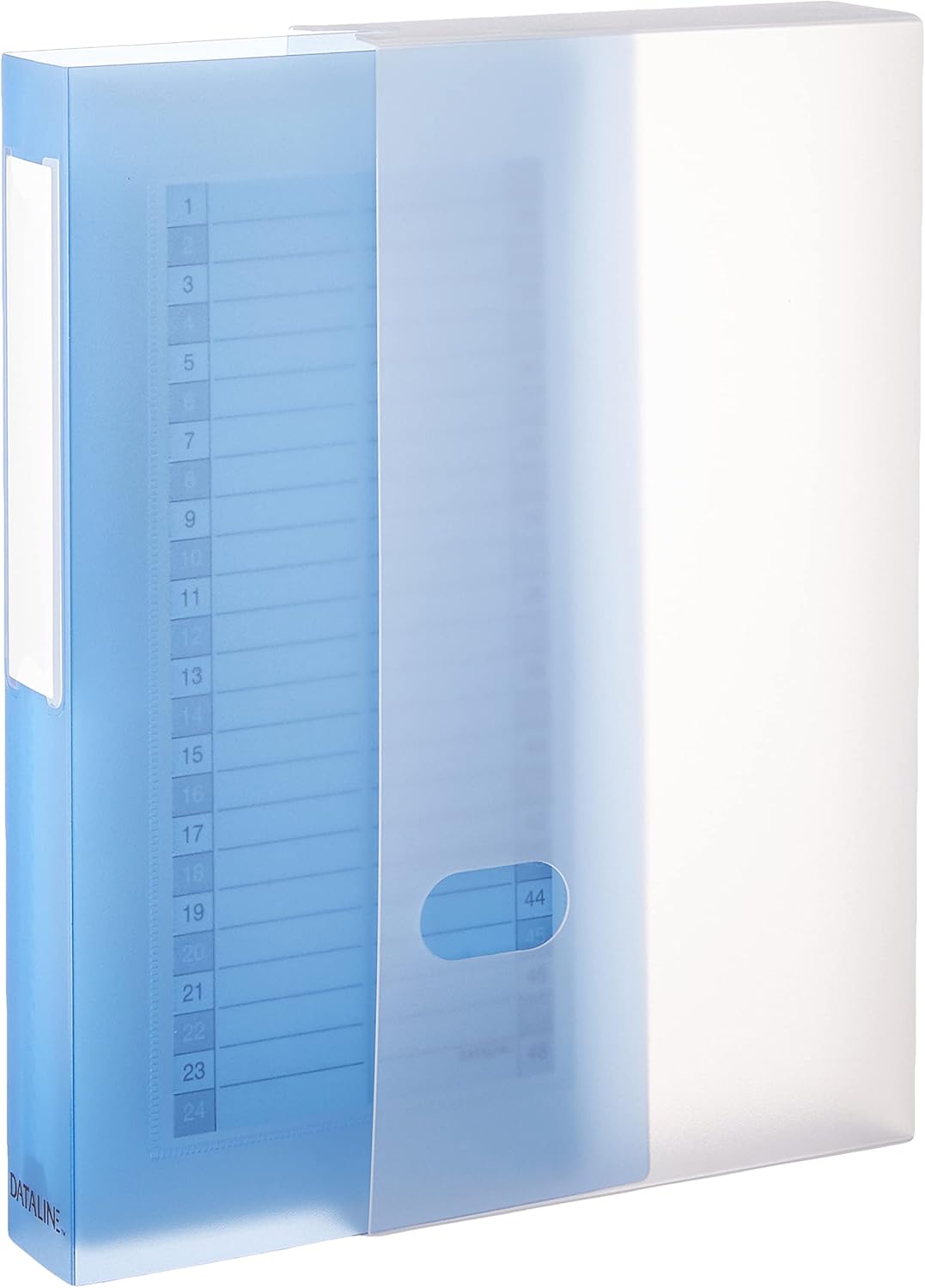 Leitz 67083 CD/DVD Viewing Book for 48 CD/DVDs - Translucent Blue ...