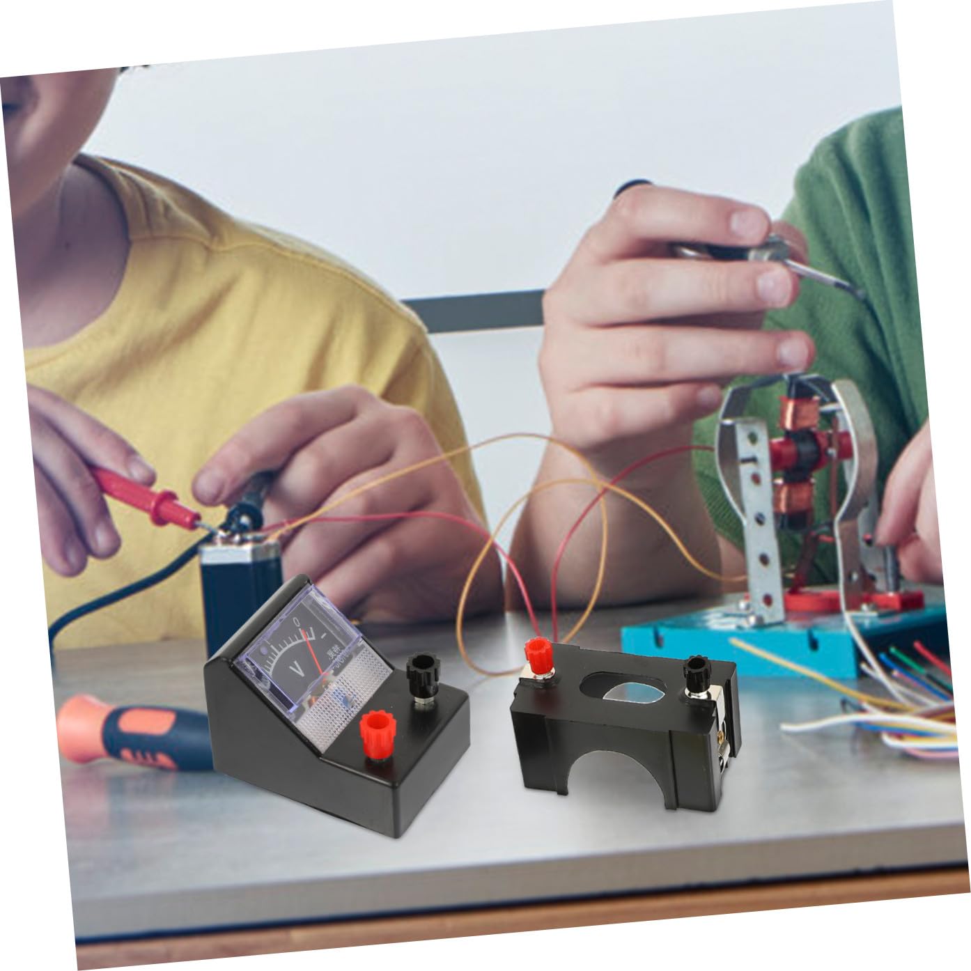 Kit di Esperimenti Elettrici in PVC per Studenti e Lezioni di Fisica | Materiale Pvc, Strumento Educativo per l'Apprendimento Base dell'Elettricità, Facile da Conservare