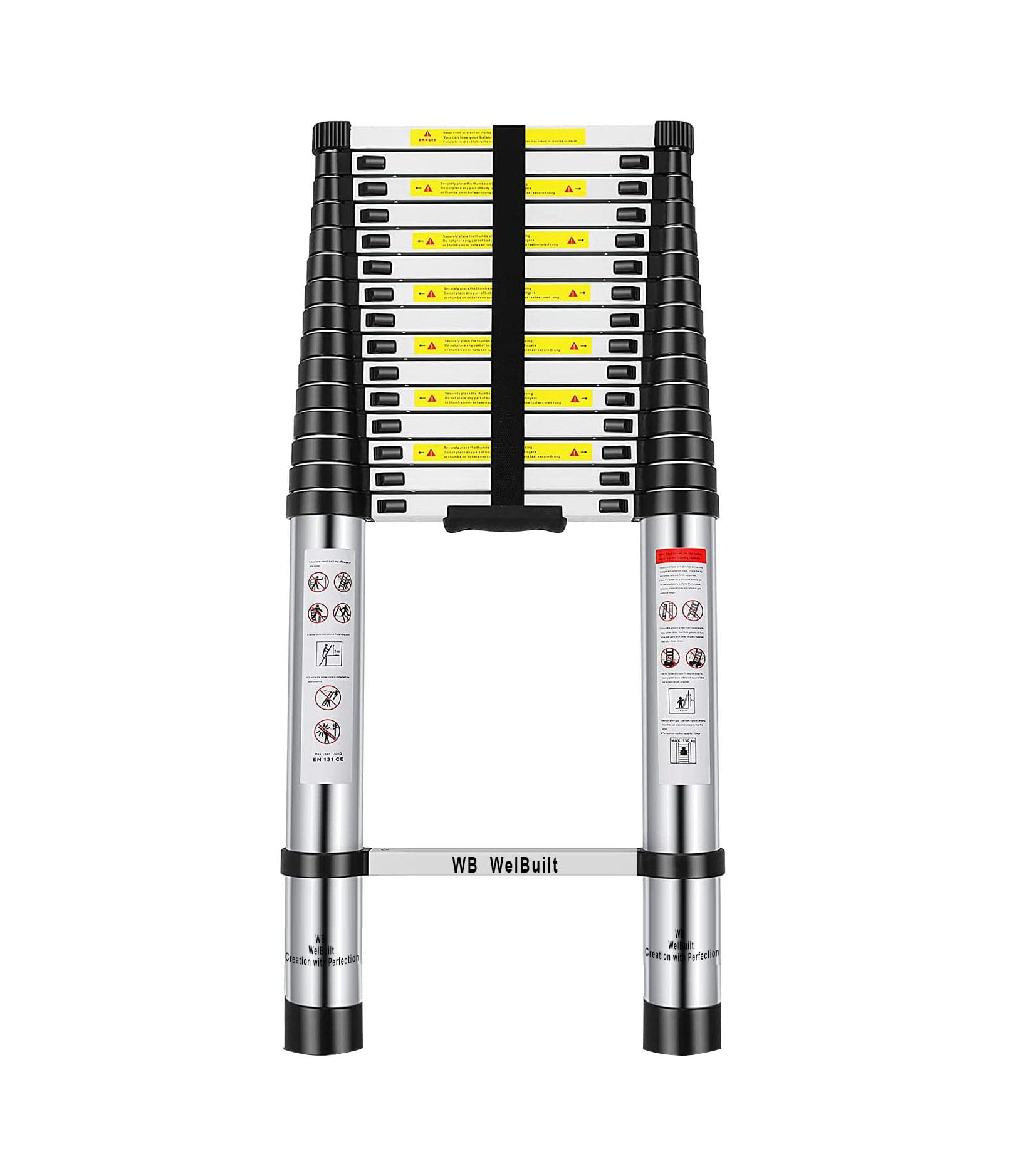 Welbuilt 7 Meter (23 Feet) Telescopic Ladder | 2-Year Warranty | EN131 Certified Foldable Multipurpose 16 Step Ladder for Home & Outdoor use (B0CW2ZWHJZ) Amazon Price History, Amazon Price Tracker