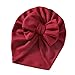 Yili Maizi Baby Turban Bow Hat Infant Headband Nursery Beanie Headwrap Soft Stretchy Cap Newborn