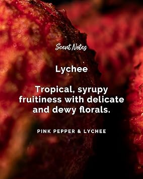 Little Soap Company Naturals Pink Pepper & Lychee Soap Bar, Vegan, 100g