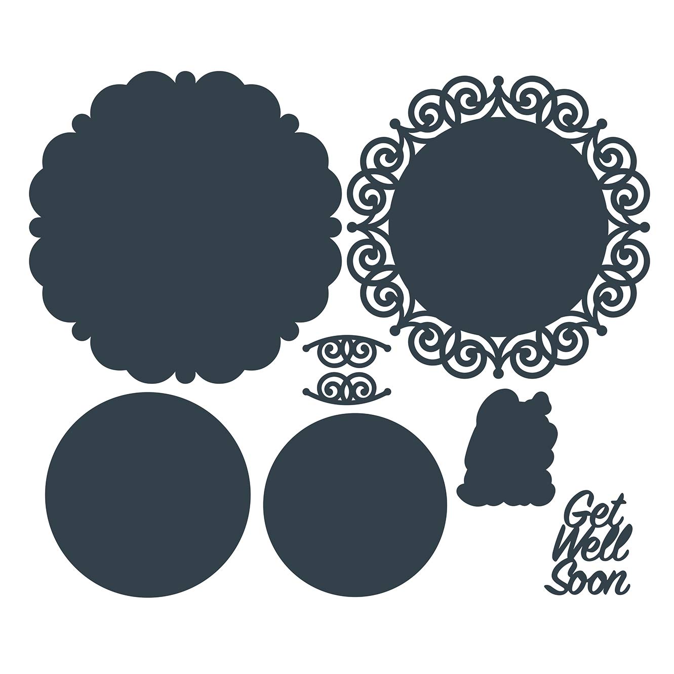 The Paper Boutique Get Well Soon-Die Set, Metal, Various