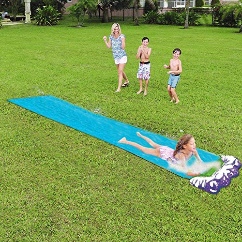 image for Sushelp Lawn Water Slides Slip and Slide for Kids Lawn Garden Play Swi