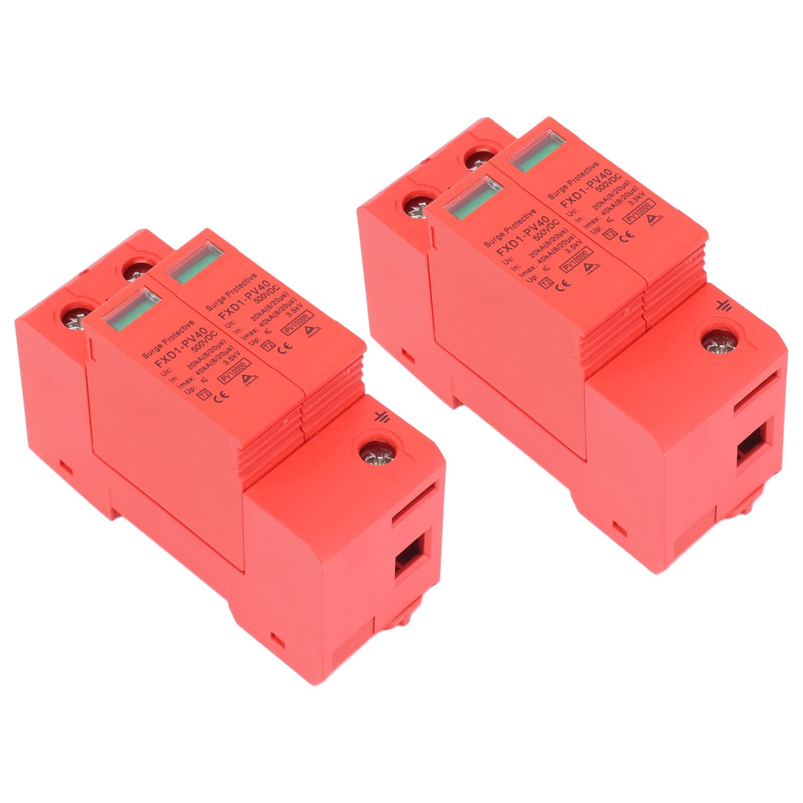 FXD1-PV40 Dispositivo di Protezione Contro le Sovratensioni CC 2P 40KA Dispositivo di Protezione Dai Fulmini per Sistemi Solari, CC 1000 V/750 V/500 V con Funzione di Segnale