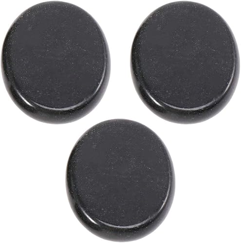 EXCEART 3 unids piedras esenciales de masaje piedras calientes rocas para masaje spa 2.4 * 2.0 in lado plano