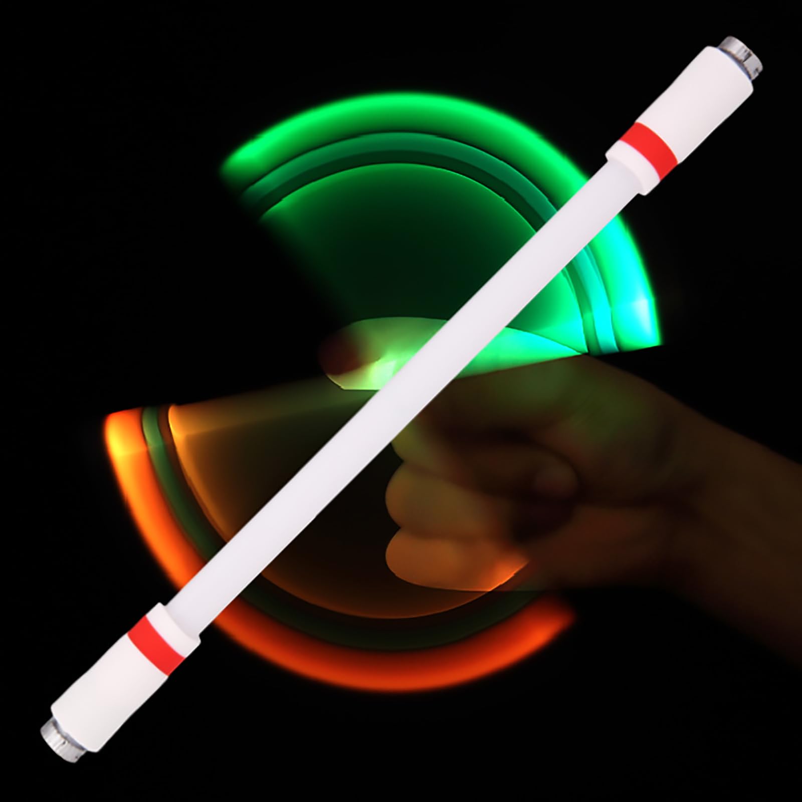 Zfflyh Red Spinning Rotating Pen Led Rolling Finger Rotating Pen, Stress Releasing Pen Spin Pens Twirling Pen For Adults Student Office Supplies,