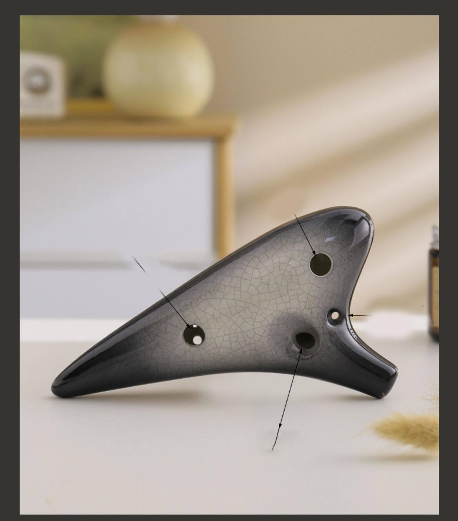 Ocarina Alto Strumento, Ocarina 12 fori Alto C Key Ceramica Gamma 13