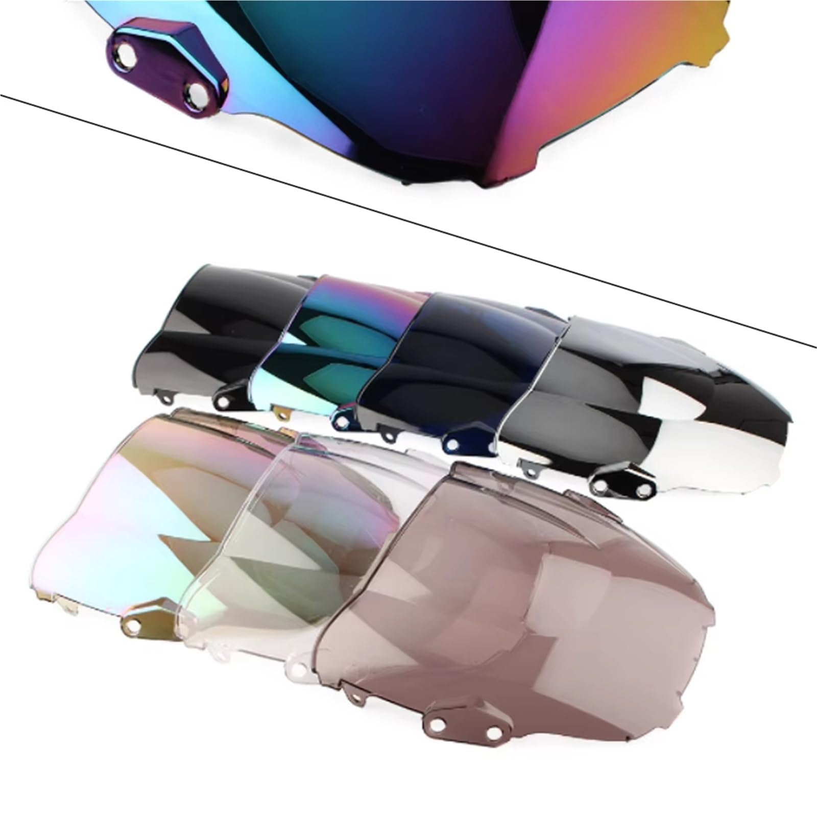 Parabrisas Motocicleta Parabrisas de Doble Burbuja para CBR600 para CBR 600 para F3 1995-1998, Accesorios para Motocicleta, Deflector de carenado. Deflector Moto(Clear)