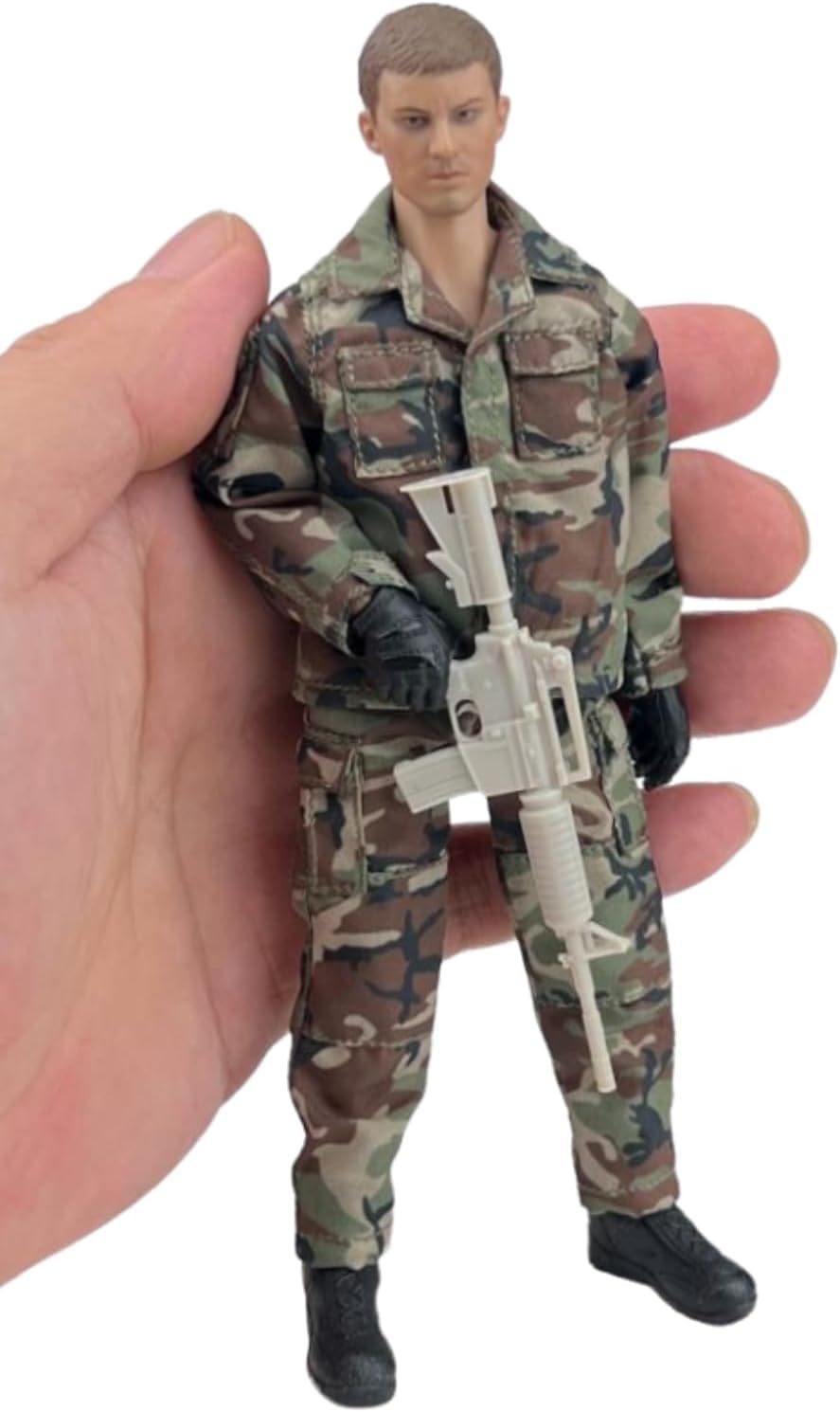 Amazon.co.jp: 1/12 ジャングル戦闘服 ミリタリー 服装セット 可動