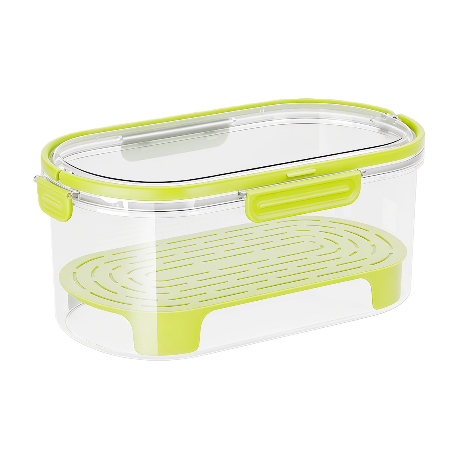 LUCKGONI Portable Hand Carry Food Storage Container for Outdoor Camping Picnics with Adjustable Compartments