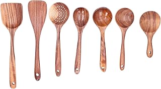 Drewniana łopatka, naturalne materiały Wyjątkowy kształt Przybory kuchenne z długim uchwytem do przyborów kuchennych Narzędzie do gotowania do użytku w domu Nieprzywierająca patelnia