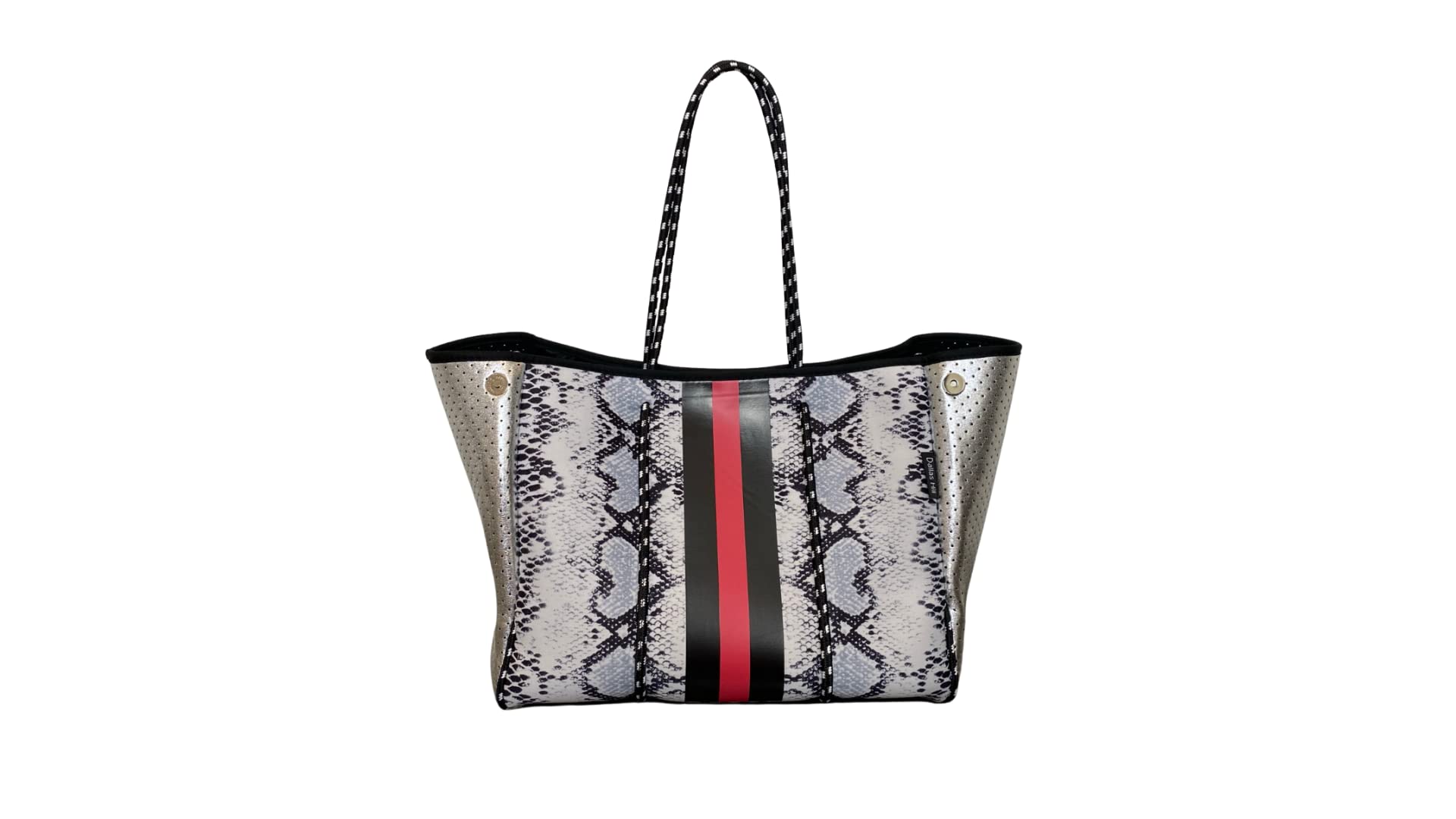 Dallas Hill Designs Large Tote Bag for Women | Neoprene Shoulder Purse | Travel, Beach, Gym Handbag | Extra Pouch