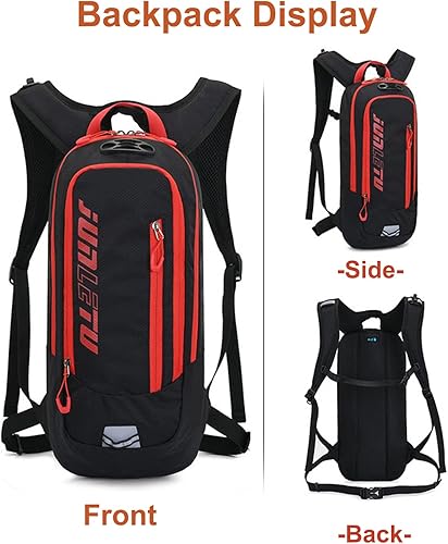 Miniatura 2 de Croogo Paquetes de hidratación, mochila de hidratación con vejiga de hidratación de 2 litros, mochila de bicicleta impermeable transpirable para