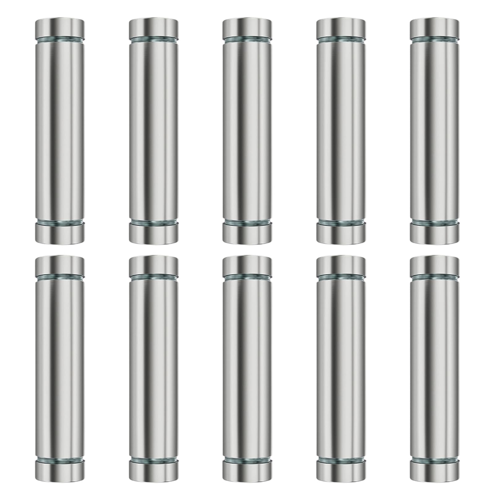 10Pcs Multipurpose Fixing Pin Glass Fasteners Rustproof Decorative Nails for Wall Decoration and Exhibition Enduring Glass Fasteners