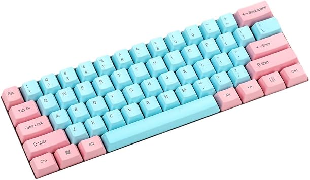 YMDK NPKC 61 87 104 Tu lu Miami Kal n PBT OEM Profil Tu  Kapa  MX Anahtarlar  GH60 Tenkeyless Mekanik Oyun Klavyesi Sadece Tu  Kapa  61  st Bask