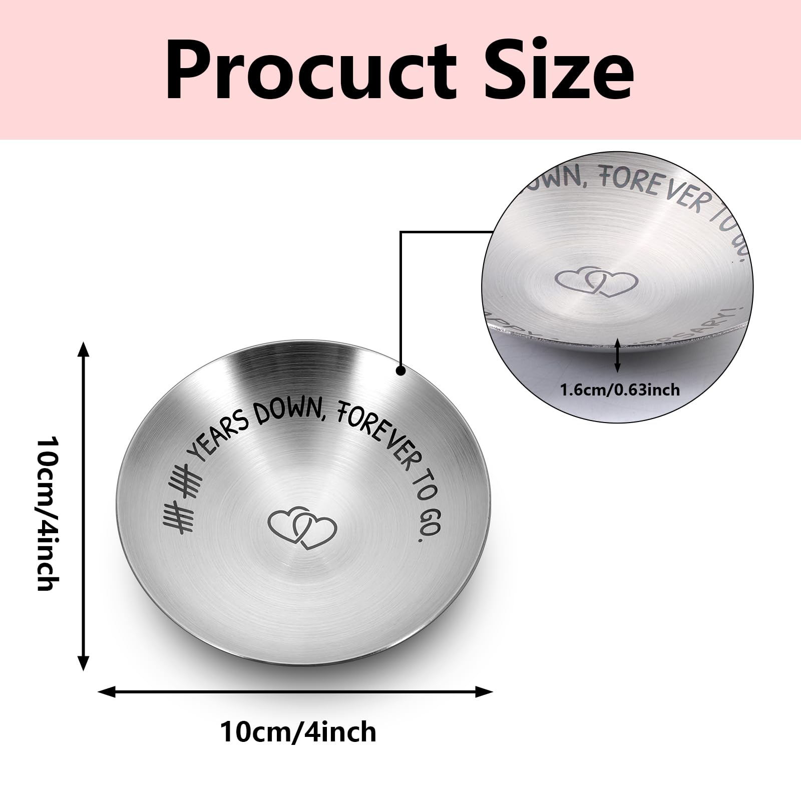 10 Year Anniversary Tin Gifts for Him Her 10 Year Anniversary Wedding Gifts for Wife Husband Couples 10th Wedding Anniversary Tin Gifts for Men Women Tin Gifts for 10th Anniversary Tenth Years Gifts