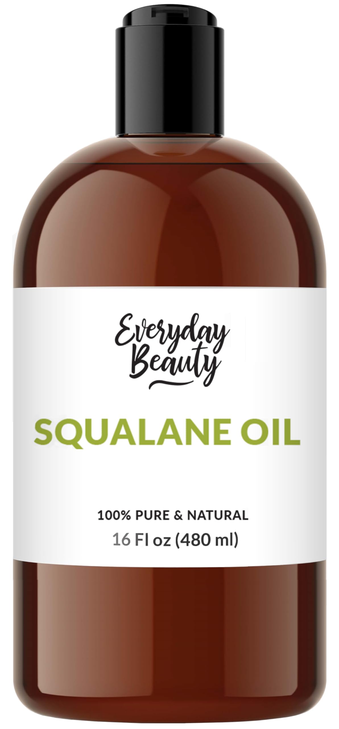 Squalane Oil - 100% Pure & Natural Plant Derived Facial Oil 16oz Bulk - Cold Pressed and Unrefined Premium Grade Multipurpose Moisturizing Oil For Skin and Hair