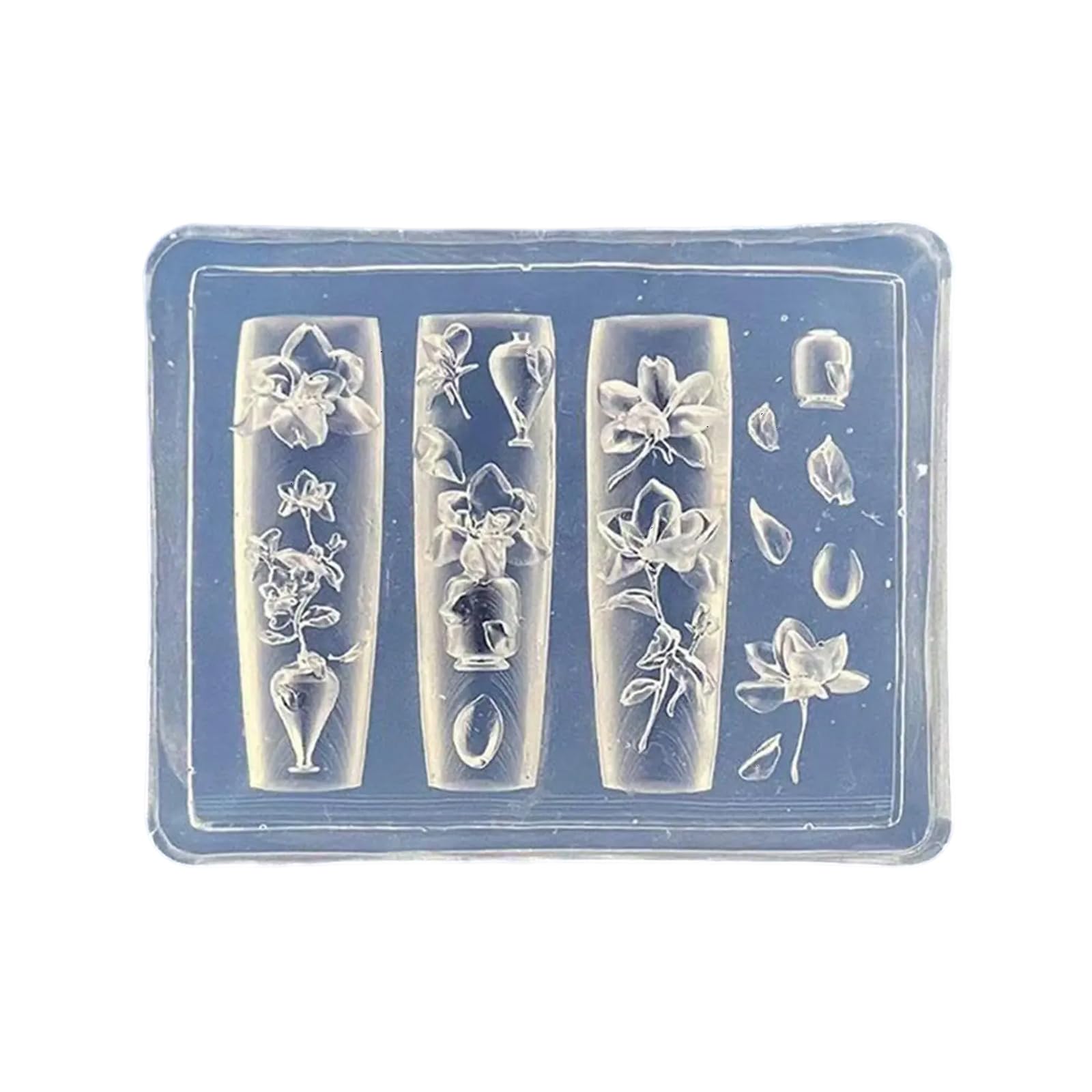 Maxtonser Fashionable Sturdy Silicone Mould Set for Bowknot Designs Portable Accessory for Nails Art Earrings and Necklace Craft