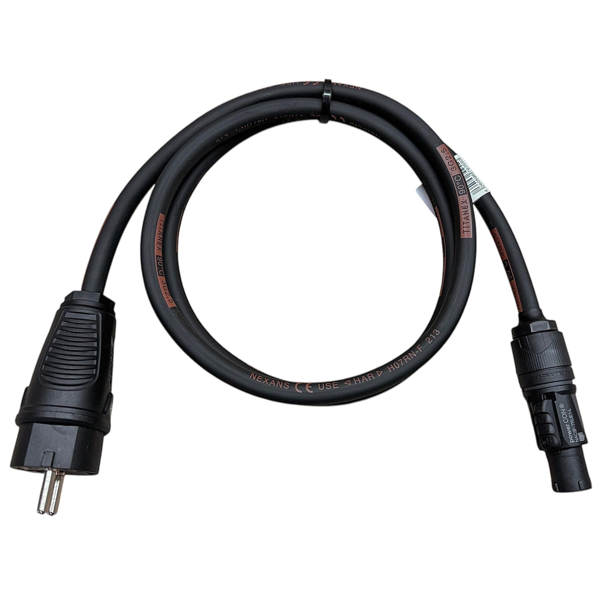 NWP 1,5m Schuko Stecker auf powerCON TRUE1 NAC3F-TRUE1-L, TITANEX® H07RN-F 3G2,5
