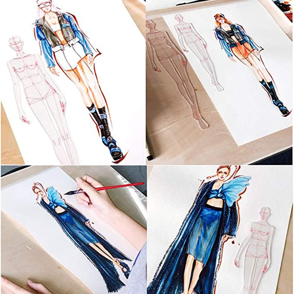 Righello Modello Trasparente di Moda Curva Francese Dinamica Umana Righello da Cucito Righello Patchwork Fatto a Mano Fai da Te Mestiere di Misurazione Dell' abbigliamento Strumenti per Cucire Righel