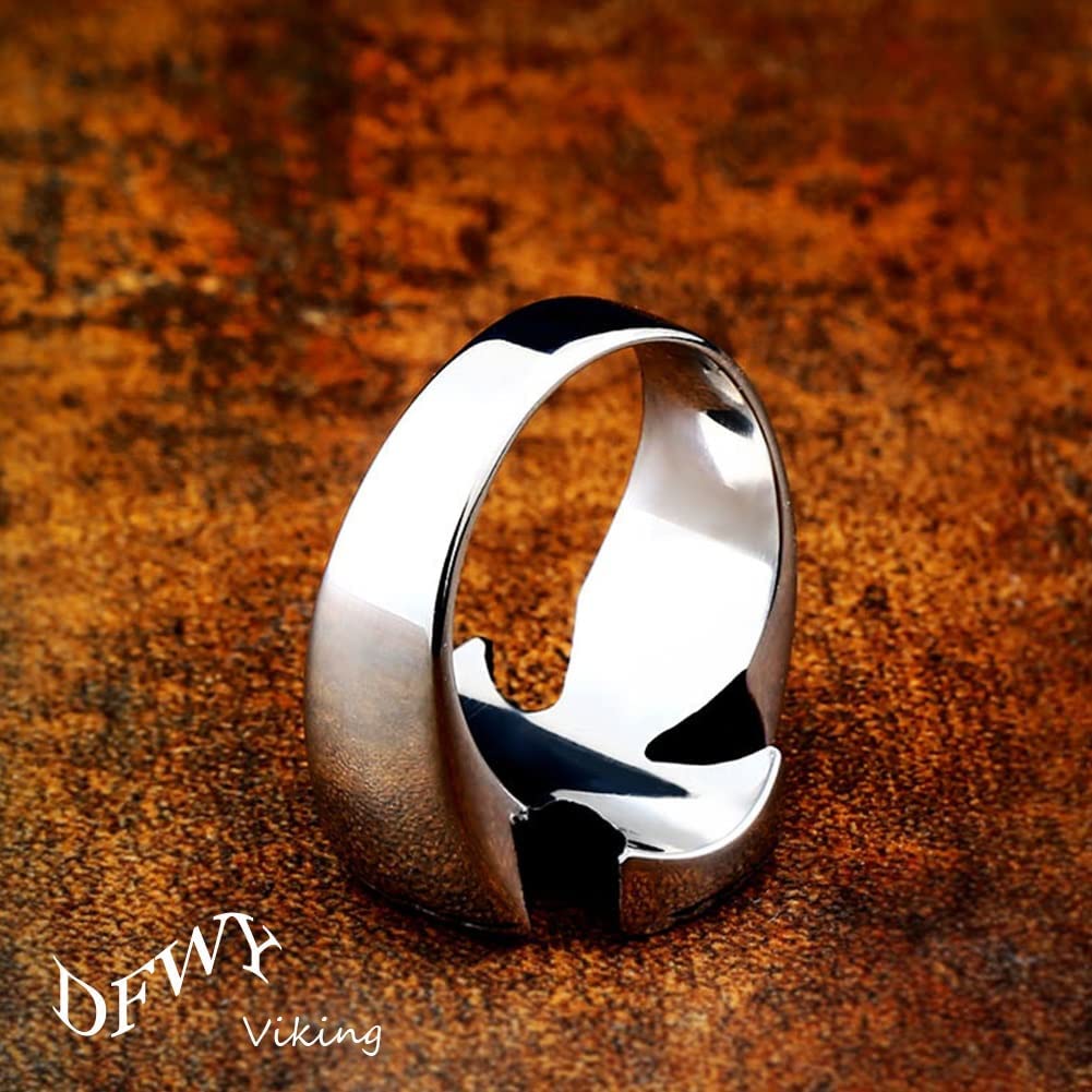 Anelli Con Nodo Celtico Anello Da Uomo In Acciaio Inossidabile - Foto 3