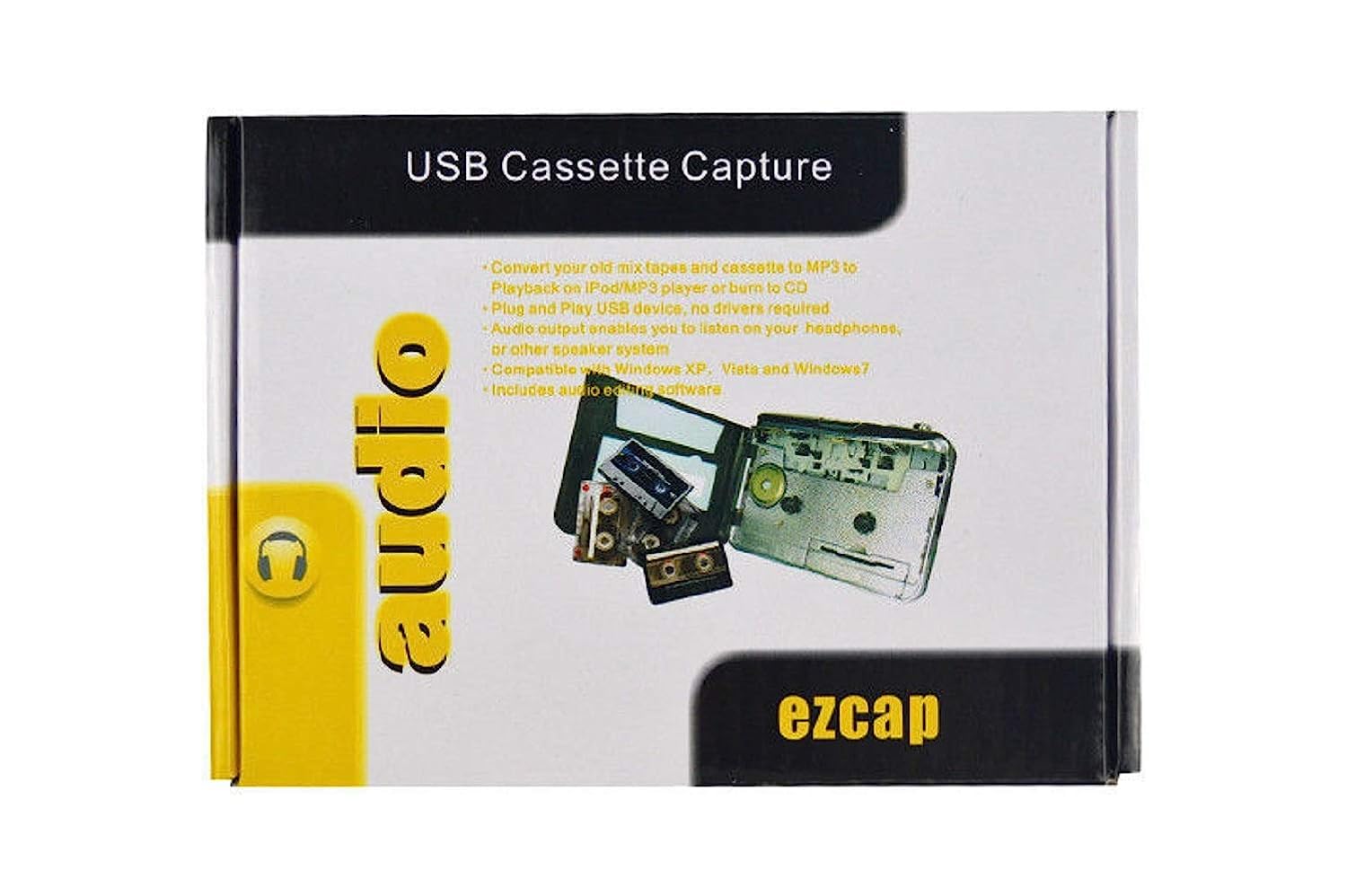 Lecteur de Cassette baladeur USB, convertisseur Audio vers MP3 Transformez Vos Cassettes en MP3