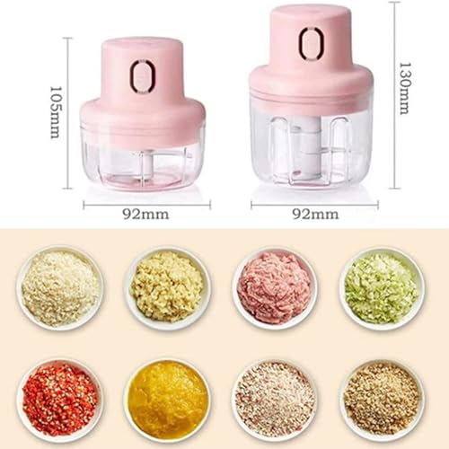 Miniatura 7 de Picadora eléctrica procesador de alimentos pequeño picadora de acero inoxidable molinillo de verduras máquina de ajo eléctrica inteligente máquina