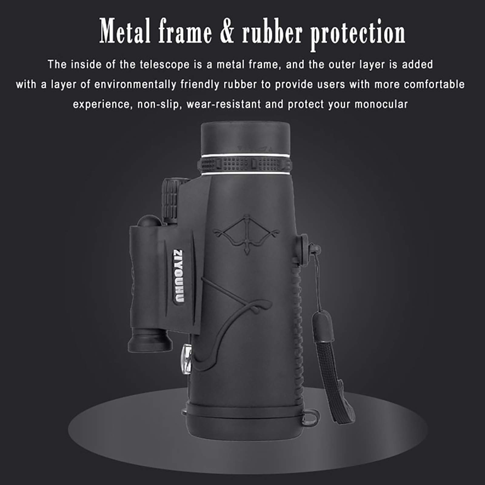 TELESCOPIO ZOOM 12X50 HD CON TREPPIEDI PER FOTO CON SMARTPHONE CON LED E LASER - CANNOCCHIALE STELLE