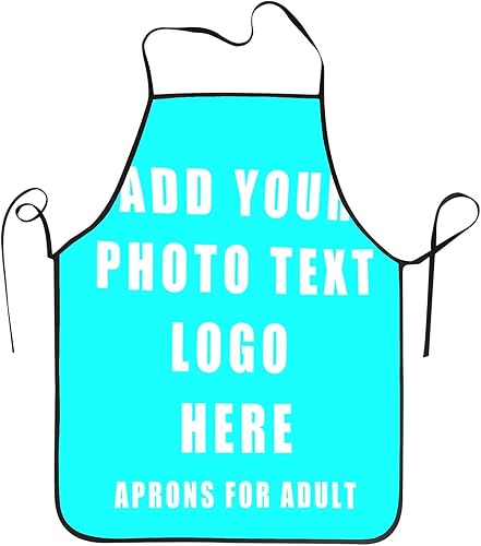 Delantales personalizados para mujeres y hombres, delantal unisex personalizado con su logotipo de texto y imagen