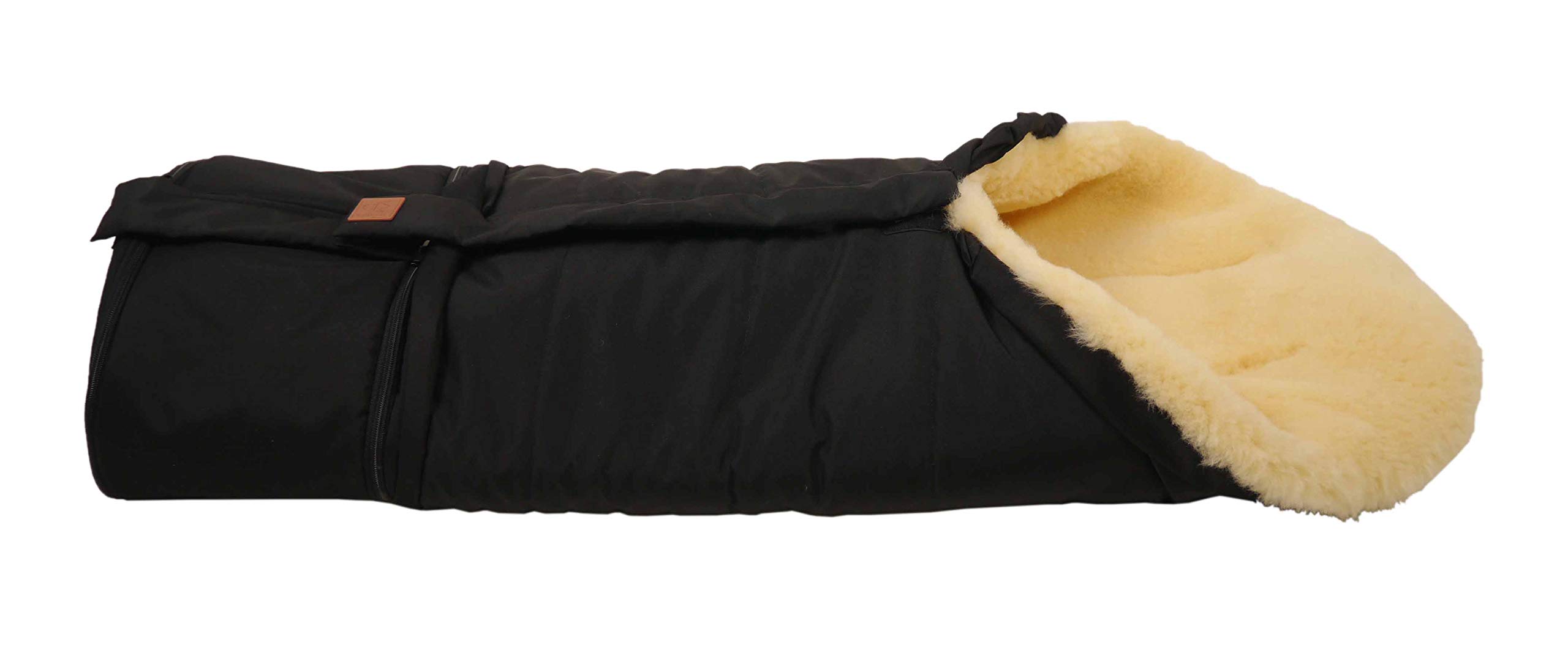Kaiser 6721125 Jona - Saco para los pies para cochecito de bebé, color negro