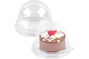 TOFLEN Mini Cake Containers with Dome Lids: Perfect for Sweet Delights