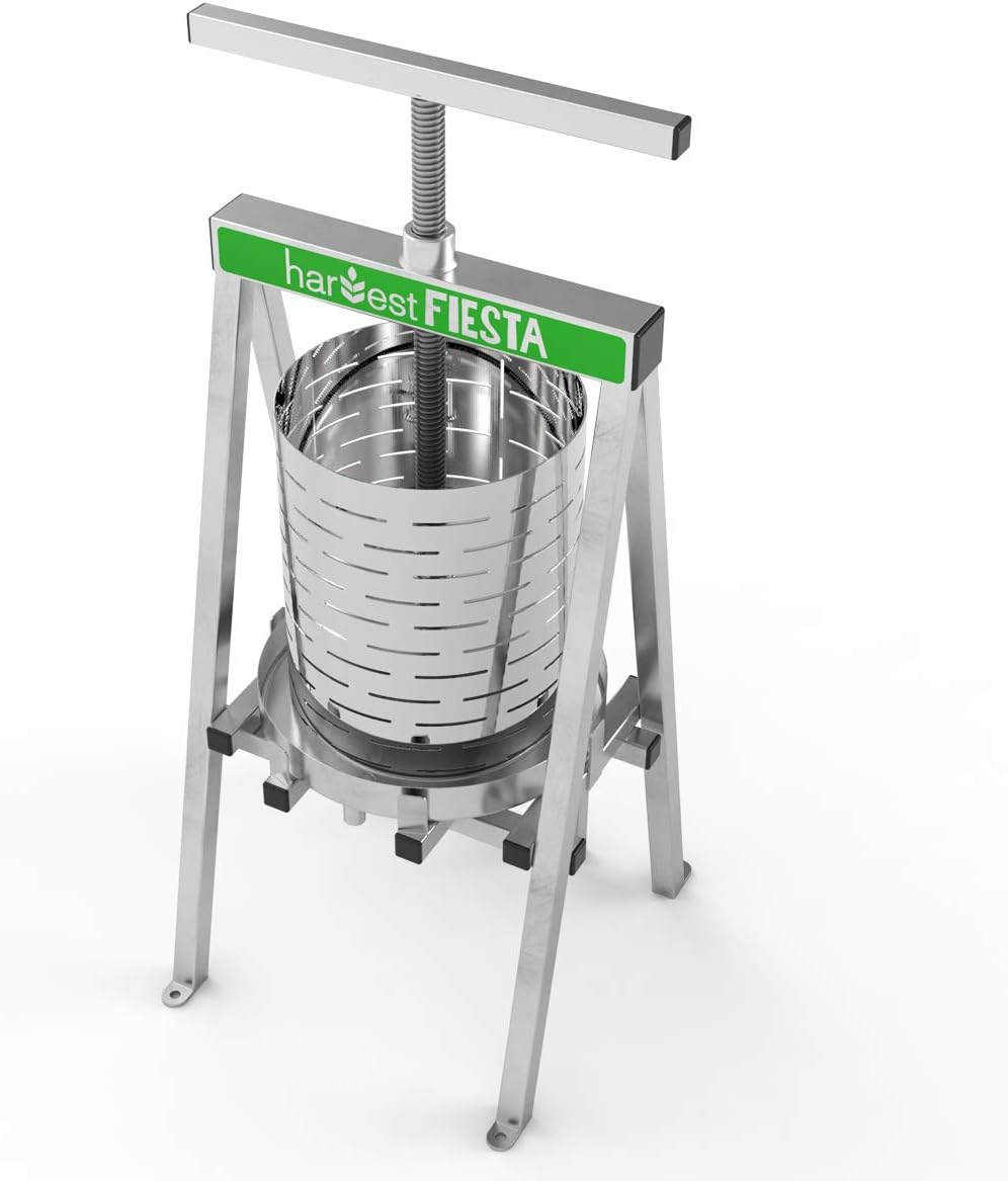 The Sausage Maker - Harvest Fiesta Stainless Steel 15 Liter Fruit and Wine Press