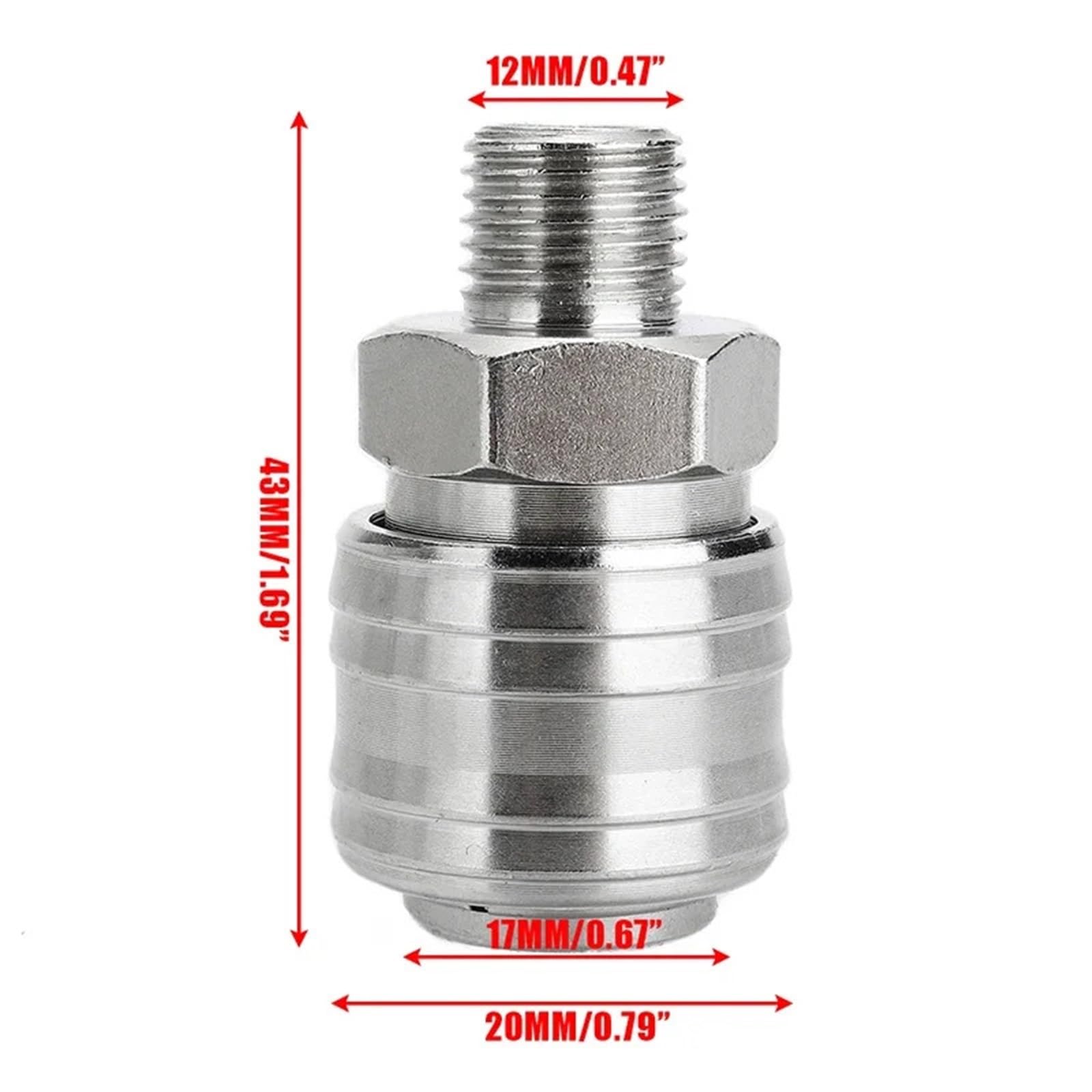 Aria Compressa Attacco 10 Pz 1/4 "Raccordo della linea dell'aria BSP Raccordo del compressore Connettore a sgancio rapido for utensili pneumatici Hardware