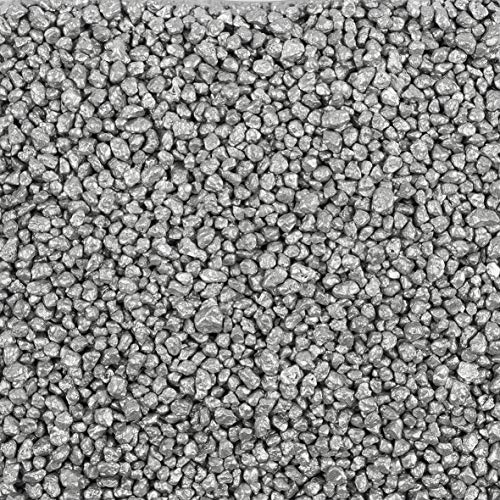 Eurosand Deko Granulat, Zierkies 2-3 mm Silber 5 Kg (1 Kg = 2,3EUR)