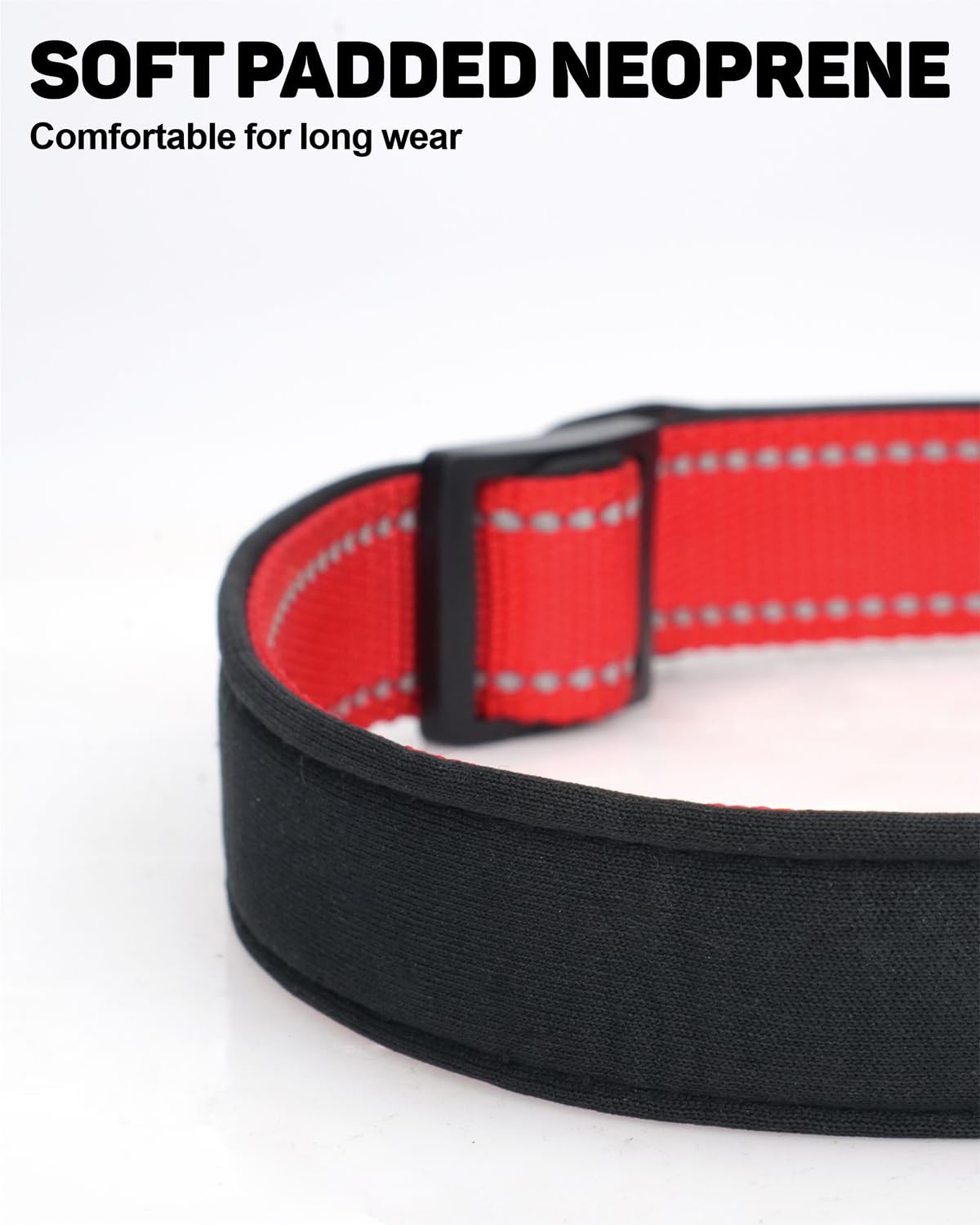 Collare Personalizzato Per Cani Con Imbottitura In Neoprene – Morbido, Riflettente, Con Nome E Telefono Stampati (Taglie S- XL)