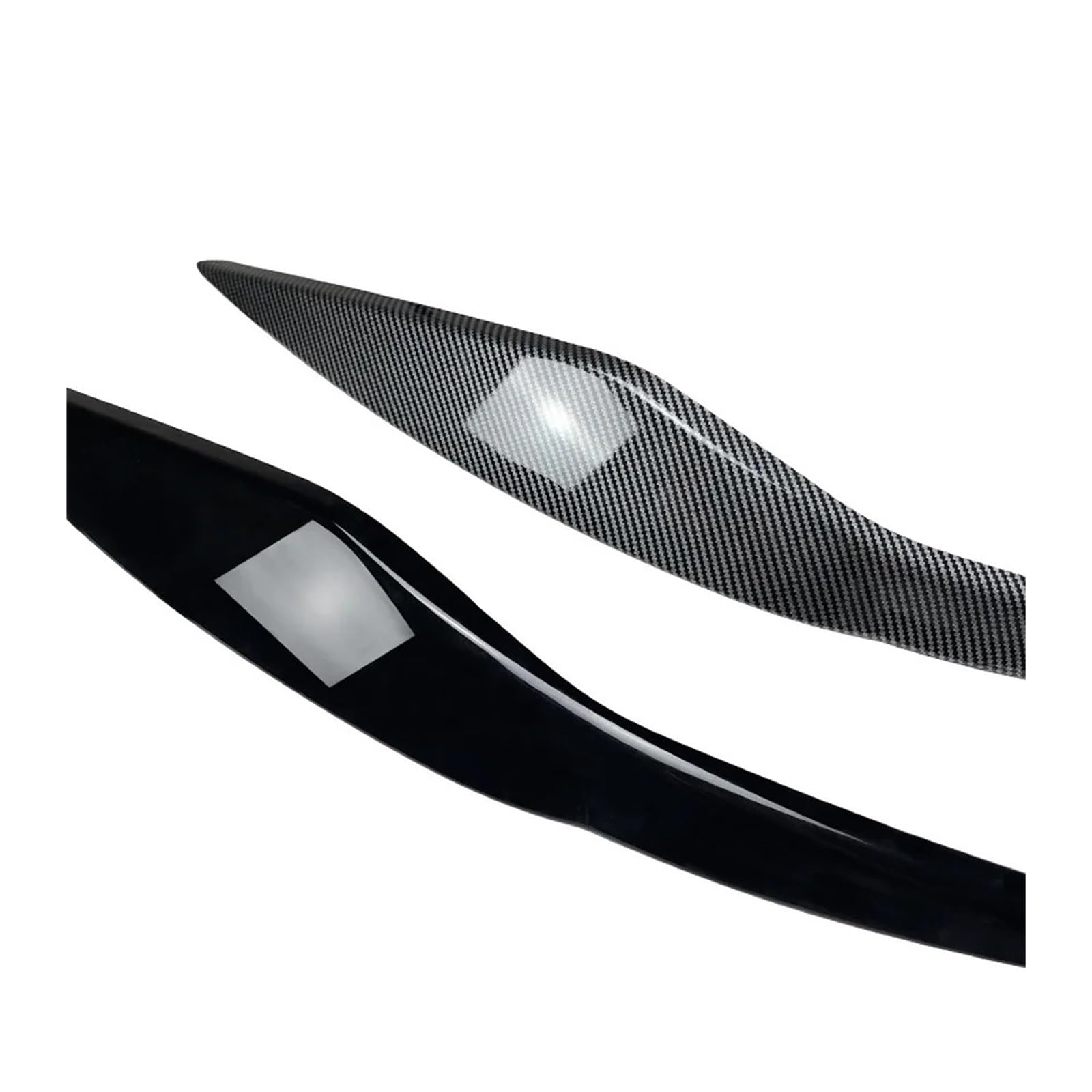 Naklejki na reflektory, powieki i osłony lamp przednich, pasujące do Forda, Fiesty MK6 2008-2012 Nakładka na brwi reflektora ﻿(Carbon Look)